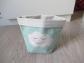 Petit pot vide poche b�b� en tissu vert d'eau nuage 13 cm