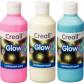 flacons de 250 ml de peinture phosphorescente couleurs assorties : vert-jaune