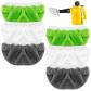 tampons pour nettoyeur vapeur � main, 3 couleurs, housse en tissu, �ponge et