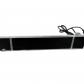 Chauffage infrarouge 1500W fa�ade verre vitro teint�e noir 900x170x80mm 230V IO