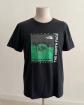 T shirt The North Face homme noir vert graphique montagne Never Stop