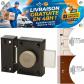 Vachette ECLADOR Verrou de Porte Bouton-Cylindre 40 mm 3 Cl�s Acier