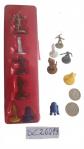 (02) star wars 6 petites figurines, plastique, Luke Leia Yan Chewbacca C3po R2D2
