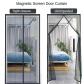 Moustiquaire de fen�tre magn�tique 100x210cm, rideau anti moustiques en gaze,