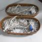 ancienne paire de raquette a neige en bois type hiverna