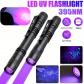 Lot de 6 Lampes Stylo UV Portable Lampe Torche LED  395nm   Lampe Lumi�re Noire