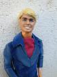 Poup�e Vintage Ken SuperStar Mattel 1977   Tenue Combinaison Bleue Velours #2211