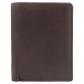 Portefeuille homme en cuir de ch�vre marron Excellanc 6 cartes 9 x 12 x 2 cm