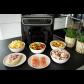 Friteuse sans huile  Air Fryer 4.5L   2400W   Multifonctionnelle 2 Cuves avec re