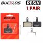 Plaquettes de frein � disque r�sine BUCKLOS pour VTT hydraulique Shimano B01S B03S B05S