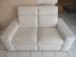 Canap� cuir blanc 2 places Ch�teau d'Ax