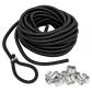 Corde en caoutchouc de 10 m  10 mm  Cordon en caoutchouc pour remorque avec 10