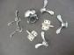 lot de sonette pour velo differantes pieces en metal crome