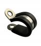 On1shelf Lot de 10 colliers serrage en acier inoxydable avec 22mm, Noir