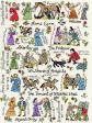 Kit de broderie au point de croix   Les Brontes   D�velopp� � partir