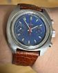 MONTRE - CHRONOGRAPH MECANIQUE DE MARQUE TISSOT @ VALJOUX 7733 @ FOND BLEU @ TOP