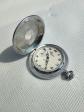 Albin Curling montre de poche m�canique 18 rubis, petite seconde, bo�tier grav�