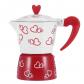 Cafeti�re � expresso durable en aluminium   Pour la maison ou le bureau S Rouge