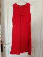 woodpecker CasualCollection Robe femme rouge moulante midi col V sans manches 44
