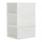 50L 3 Tiroirs de Rangement en Plastique, Organisateurs de Bureau, Tour de
