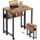 GreenForest Petite Bureau Pliant � roulettes, 63�50cm Pliable Portable,Table Pli