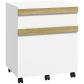 Caisson de Bureau � roulettes 2 Tiroirs 48 x 40 x 59,5 cm Blanc   Caissons range