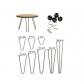 pieds de meuble en m�tal   Pour commode, table � manger, bureau   Noir