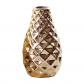 Grand vase d�coratif de luxe en c�ramique pour d�coration de bureau, couleur or