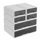 Organiseur de tiroirs de bureau   34 x 25 x 33 cm   Empilables   Pour