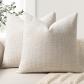 ZWJD Lot de 2 Housse Coussin canap� 45x45 en 45 x 45 cm (Lot 2), Beige