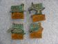 4 Pin's ADP (A�roport de Paris) 2x  Airport ROISSY et 2x ORLY (Sud   Oest)