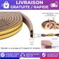 Joint d'�tanch�it� porte fen�tre autocollant mousse caoutchouc 20 m Marron