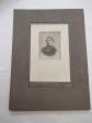 PHOTOGRAPHIE MINIATURE CONTRECOLLE SUR CARTON  D UN PR�TRE OU R�V�RANT CDV