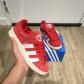 adidas Campus Baskets Femme Daim Rouge-Blanc Lacets EU 37 1-3