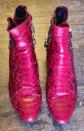 Fury London bottines femme rouges python imprim� animal, pointues, EU 37
