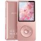 A02XT Lecteur MP3 32Go Bluetooth 5.3 Haut Parleur Radio FM HiFi 70H Rose Sport
