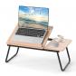 Table de Lit Pliable 55 x 32 cm, Plateau de Lit pour Ordinateur Portable avec 5