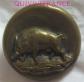 B1833 Hunting Button Venerie Boar Bronze Copper 20mm