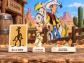 Lucky Luke Lot de 3 f�ves c�ramique   Jack Dalton, Rantanplan & plaque