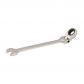 Cl� mixte � cliquet � t�te inclinable 10 mm   acier alli� 40Cr poli