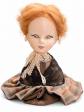 Ancienne poup�e folklorique en costume vend�en   c�ramique et textile   H. 20 cm