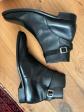 Bottines JOHN FOSTER High quality Black Leather boots Size 43   8 1-2