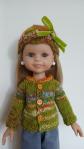 ENSEMBLE gilet poup�e 32 33 cm Paola Reina, Ch�rie de Corolle, Little Darling