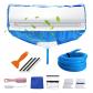 Couverture Nettoyage de Climatiseur, Kit de Nettoyage Split   Accessoires Bleu