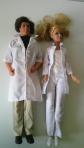 Poup�es KEN DOCTEUR DE  1968 ET  BARBIE INFIRMIERE  1999.