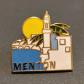 Pin's Menton..Ville Tourisme.. Villes.. M�tal �maill�.. 1 Pi�ce