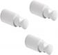 3 �tag�res de Support Mural pour radiateurs s�che Serviettes et Tubes   Blanc