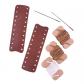 Rev�tement de levier en cuir de vache pour fusil de chasse   8,9 cm marron