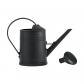 Arrosoir de jardin vintage noir 2 L, long bec, durable et respectueux de