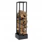 Range b�ches Vertical Acier Noir H.125 cm pour chemin�e   Rangez votre bois